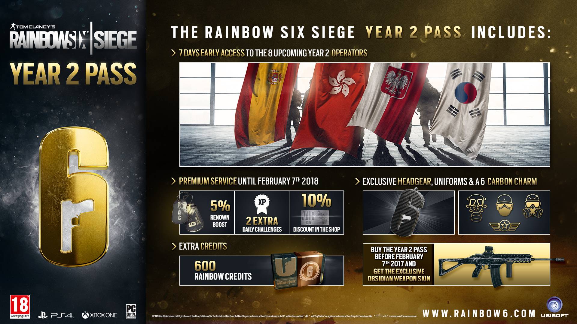 Tom Clancy S Rainbow Six Siege Year 2 Pass Absofort Erhaltlich News Mgm