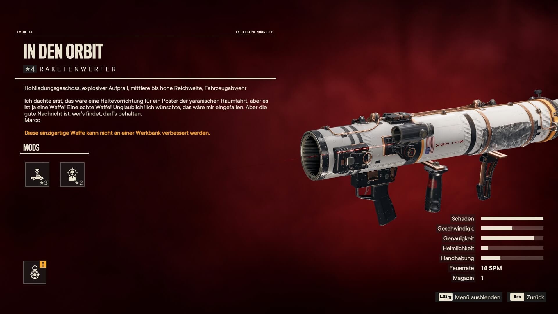Far Cry 6 In den Orbit Raketenwerfer fundort